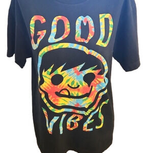 Mens Neff Good Vibes Black Tee Size Medium.